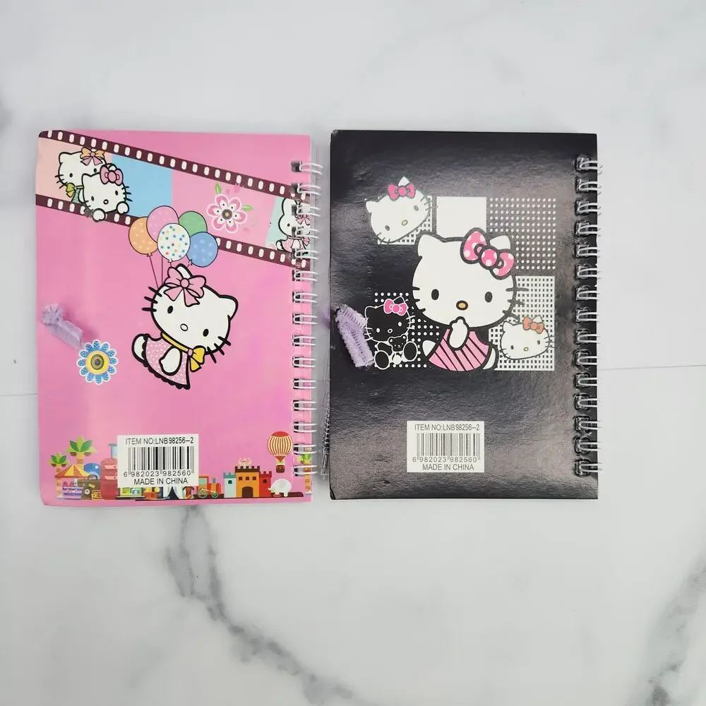 2 Spiral Pocket Notebook/Pen Hello Kitty Party 4x5.5